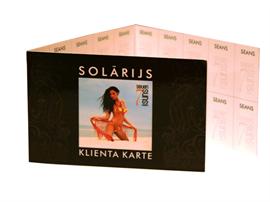 Solārija klientu kartes 100pcs